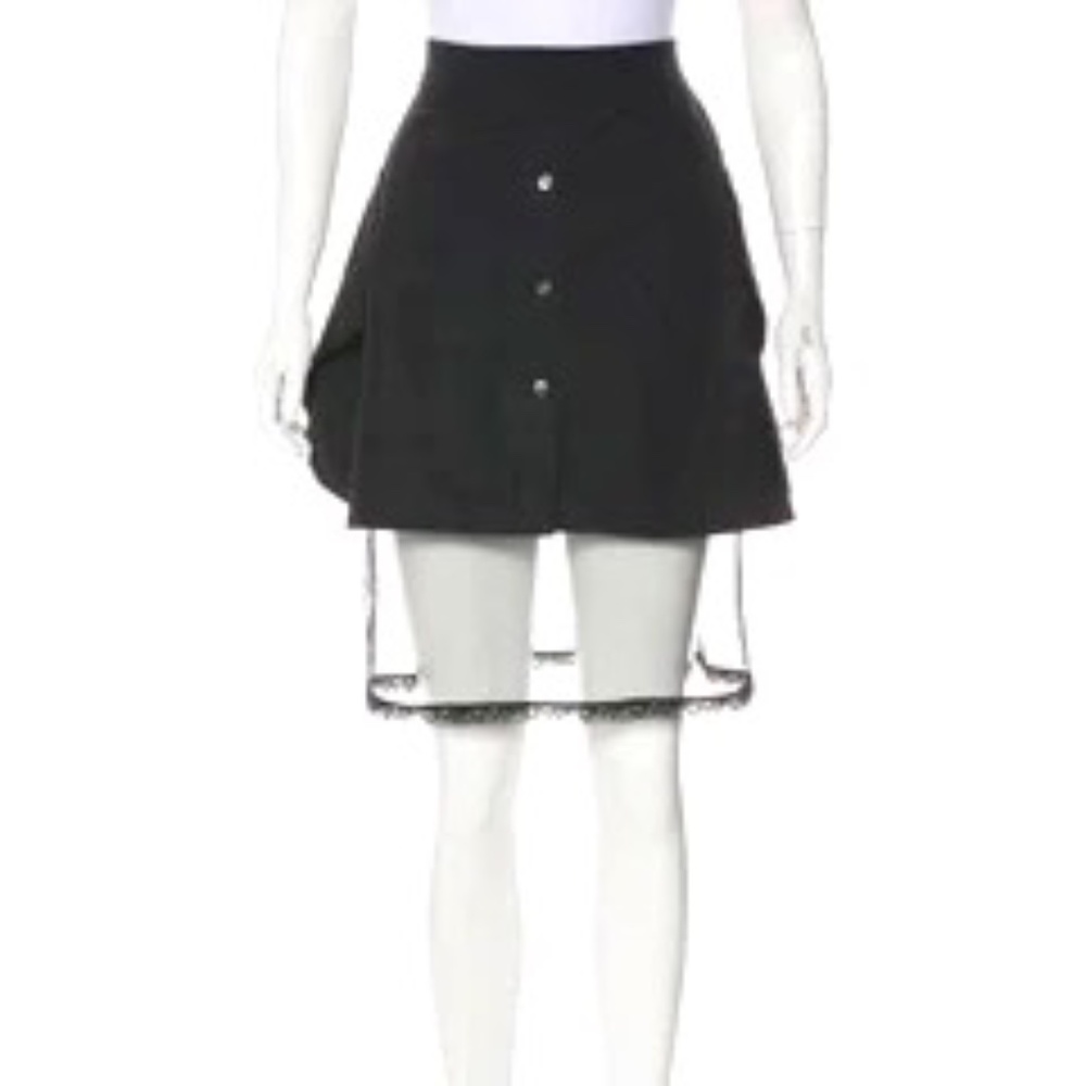 Alexander Wang Black Asymmetrical Skirt